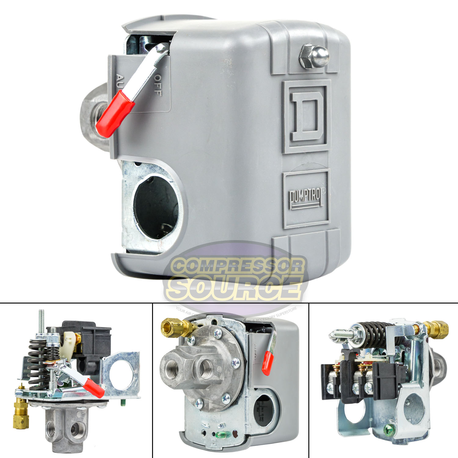 Square D 4 Port 135175 PSI Air Compressor Pressure Switch